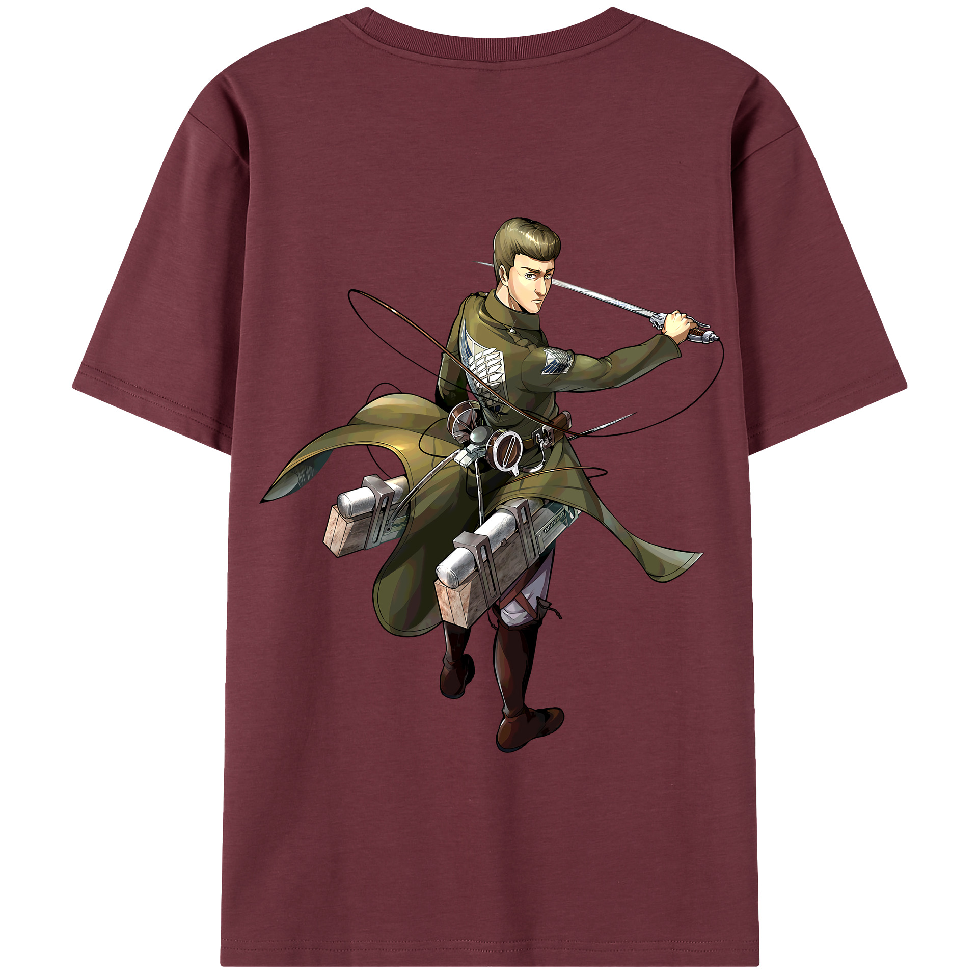 （画像用） 進撃の巨人 Attack on Titan 綿100％半袖Tシャツ（背面プリント）